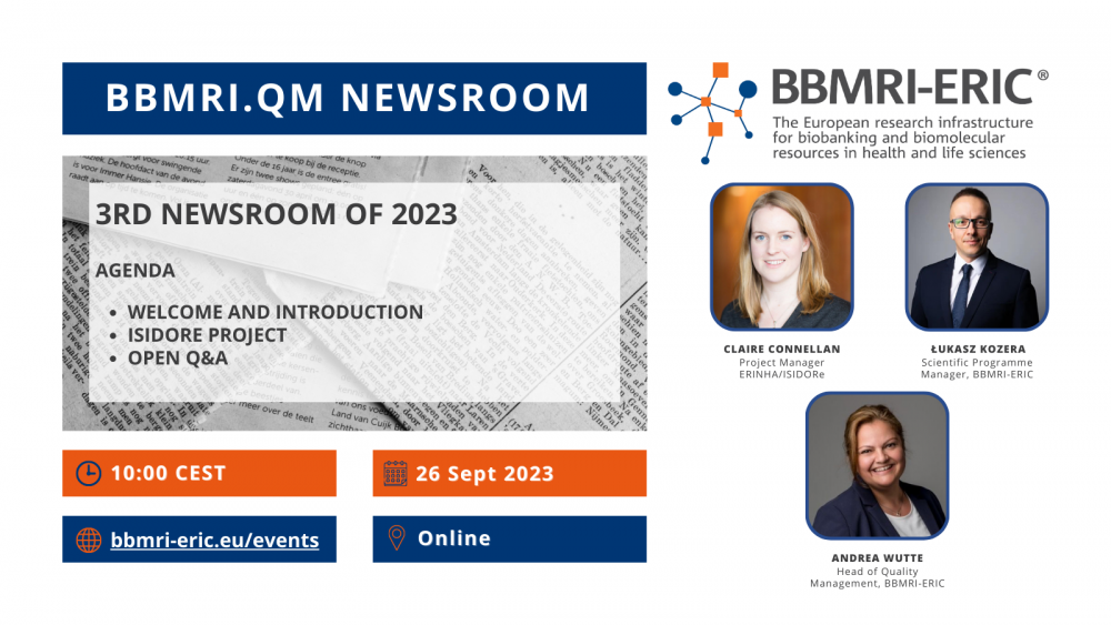 promo image showing three portraits of the contributors and the event details - all are included in the post