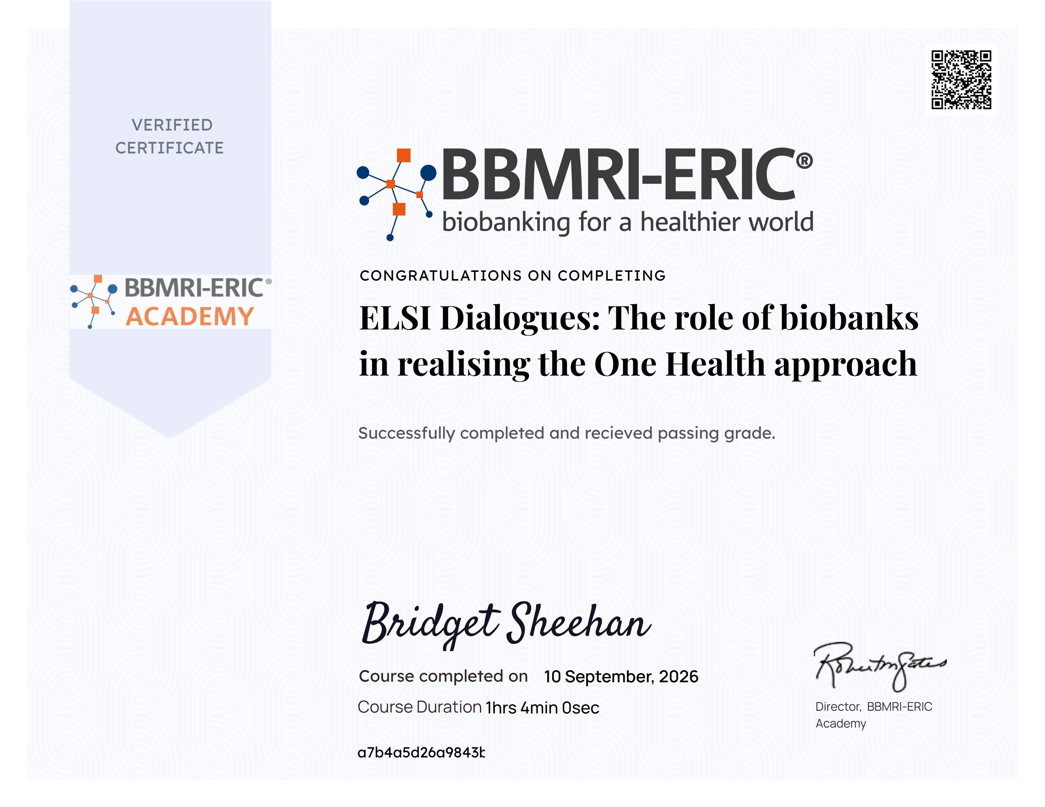 ELSI Dialogues: The role of biobanks in realising the One Health approach